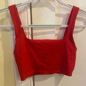 Garage red tank top! Size xs but I think can fit a small as well!